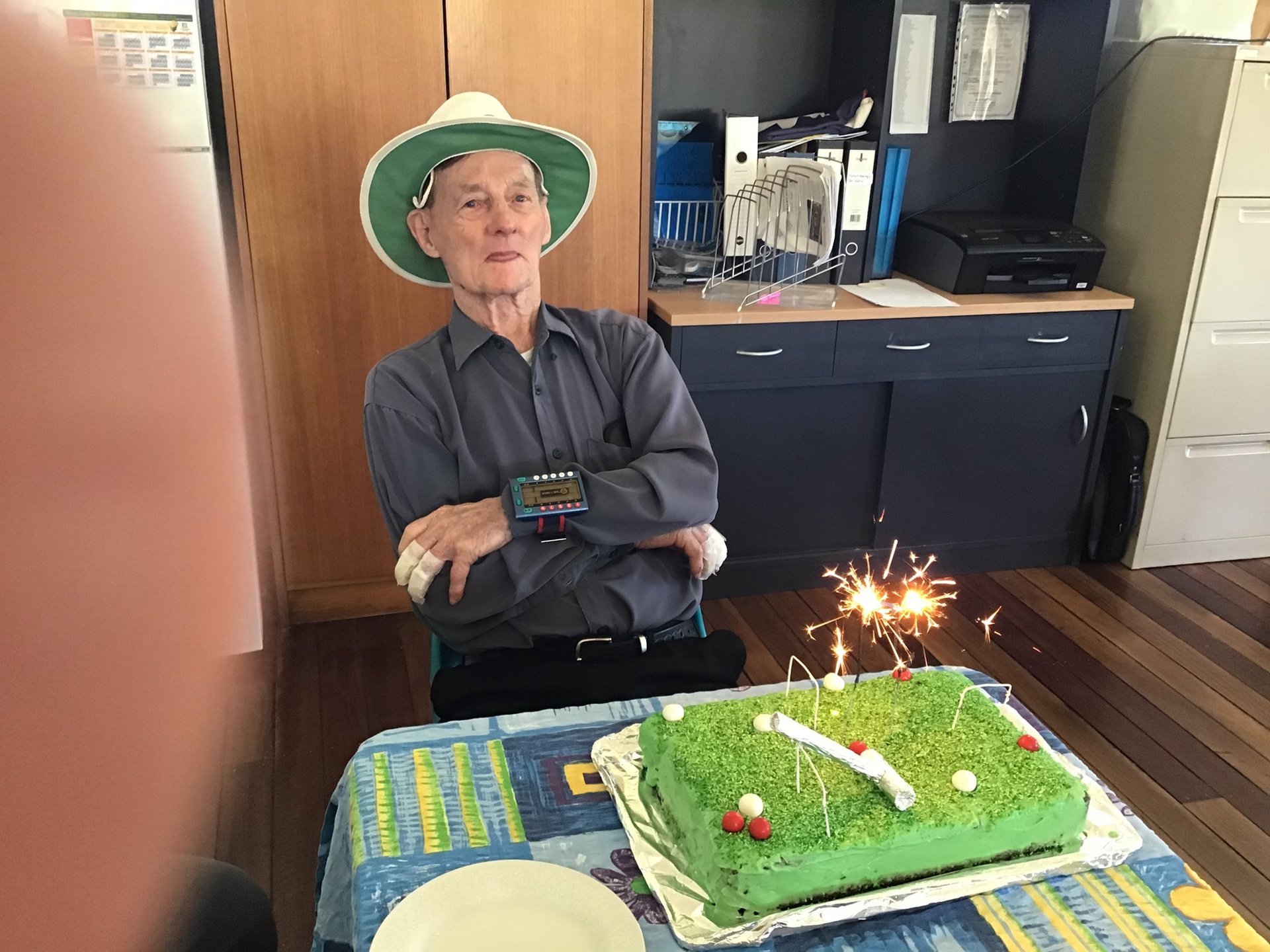 One, of the many, celebrations that occured in 2020 was the birthday of Toowoomba member Frank, who turned 97 and is still going strong with his croquet and gateball playing!
Happy Birthday Frank